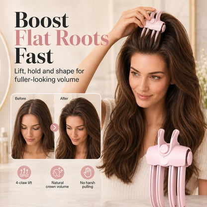 ✨ Cordless Heated Root Lift Clip – Volumizing Hair Styling Tool