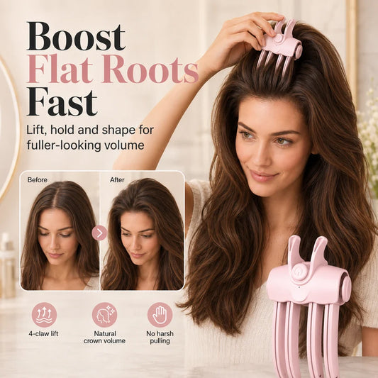 ✨ Cordless Heated Root Lift Clip – Volumizing Hair Styling Tool